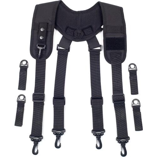 Men Duty Belt New Tactical Suspenders Harness Combat Readiness Strap Outdoor Adjustable Equipage Suspender X Type Tactics Brace