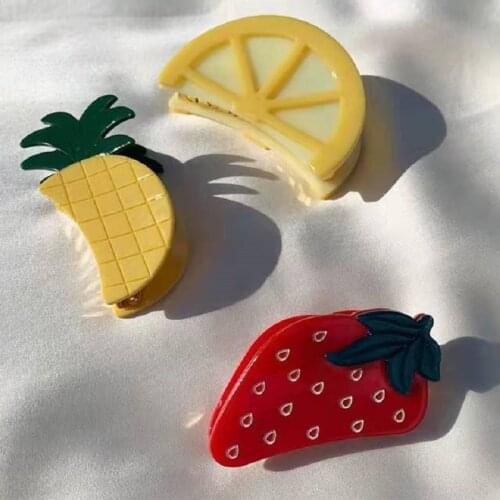 New Fashion Tulip Daisy Flower Acrylic Hair Claws for Women Ponytail Clasp Barrette Crab Headwear Hair Accessories Gift