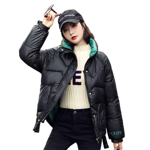New Warm Down jacket Coats Women Winter Thicken Loose Down jacket Female Stand collar Female Coat Winter trend Outwear