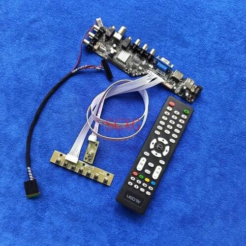 VGA USB AV DVB HDMI-compatible Matrix drive board Signal digital 1366*768 For B133XW03/B133XW04/B133XW07 LED LCD Kit LVDS 40 Pin