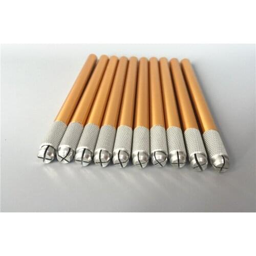 10PCS Manual tattoo pen permanent makeup eyebrow machine microblading needles pen