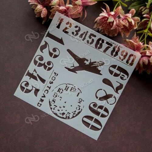 S41 2pcs/lot plastic layering stencil for pastel paint,painting color spray brush,stamp on art supplies template drawing set