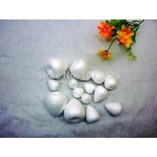 Silk flowers Wire mesh materials wholesale1.5cm/ 2.5cm/3.0cm/ 3.5cm/ 5cm Drop-shaped foam rose bud (stamen) 100pcs/lot