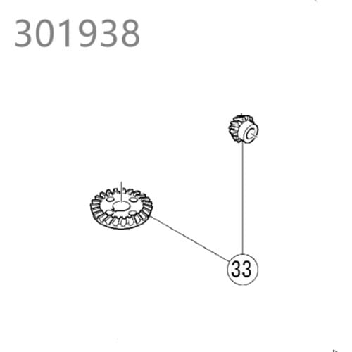 GEAR AND PINION ASSY For hitachi G10F3 JG10 G10SF2 G10SB1 301938 Power Tool Accessories Electric tools part