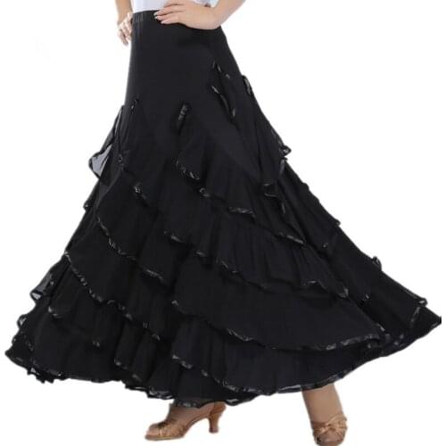 Modern Ballroom Dance Standard Dress Waltz Dance Skirt New Square Dance Skirt Stage Full-skirted Dress Women Dance Costume