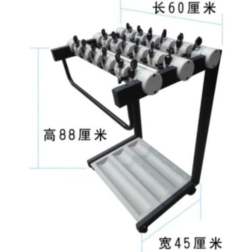 18 locking heads Office Umbrella Rack Hotel Lobby Umbrella Holder Umbrella hanger With wheels