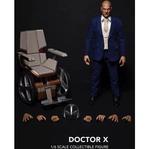 In Stock 1/6 Doctor X Patrick Stewart Male Figure Model Full Set 12'' Action Body For Collection