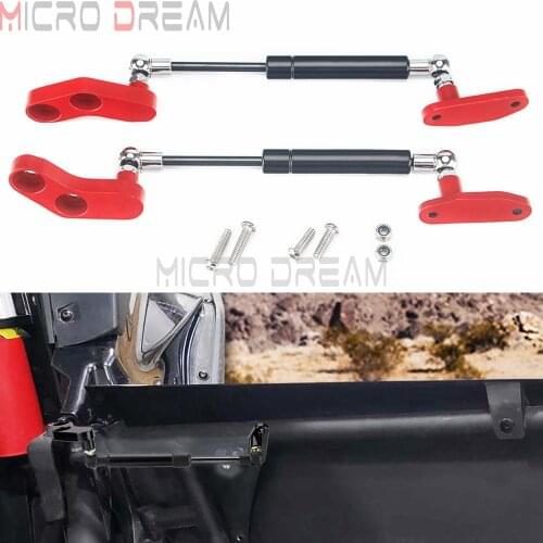1 Pair Red Billet Aluminum Anodized Door Opener Sets For Can-Am Maverick X3 & X3 Max 2017-2019 2020 Works On Front & Rear Doors