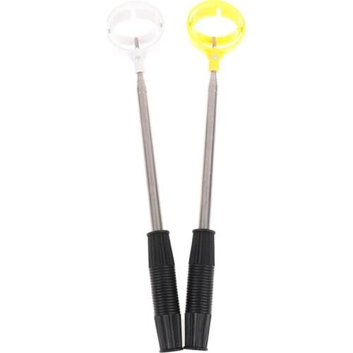 1Pc Golf Ball Pick Up Tools Telescopic Golf Ball Retriever Retracted Golf Pick up Automatic Locking Scoop Picker