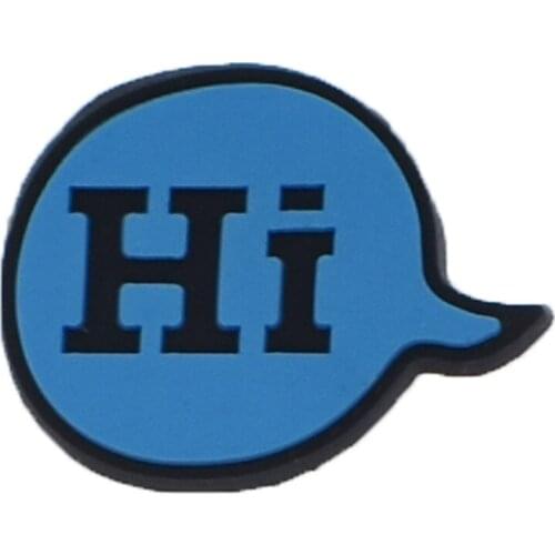 10 pcs Phrase White Red Pink Hi & Hello & OK Mini Shoes Accessories Promotional Cheap Gifts xh-88