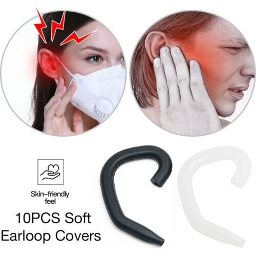 10PCS Silicone Earloop Cover Soft Comfortable Ear Protection Hook Earbud Gel