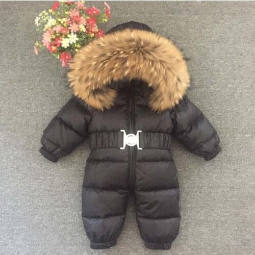 2020 Baby winter coat / Romper with fur / Winter coat for infant baby