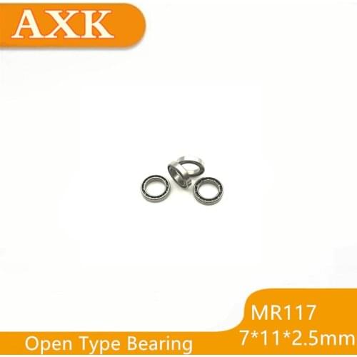 2021 Sale New Arrival Free Shipping 10 Pcs Abec -3 Mr117 Open 7x11x2.5 Mm Type Miniature Ball Bearings L-1170
