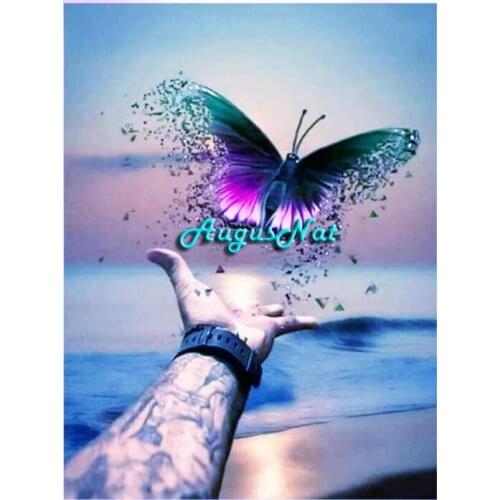 Butterfly diamond painting full square drill insect wall art decor diamond dotz picture diamont draw stickers crystal embroidery