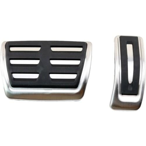 AT Accessories Fit For Audi RHD A5 A4 B8 Q5 8R 2008-2015 Brake Gas Accelerator Fuel Pad Foot Pedal Cover Antiskid Parts