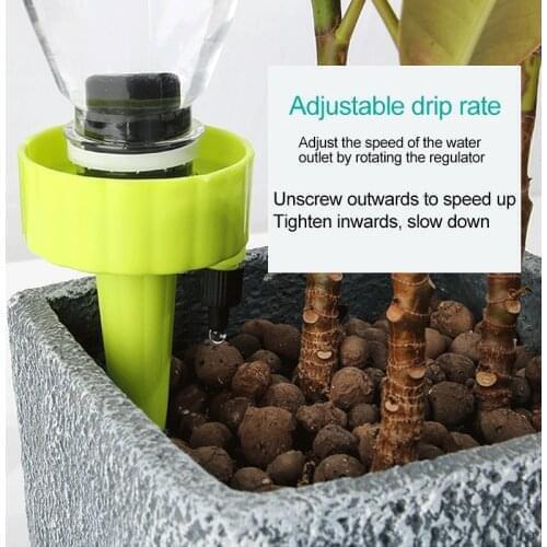 3/6Pcs Automatic Drip Irrigation Tool Spikes Auto Flower Plant Garden Watering System Kit Adjustable Water Self-Watering Device