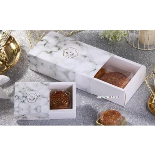 Marbling Drawer Paper Box Macaron Chocolate cookie Paper Box Storage Boxes Christmas Birthday Party Gifts Packaging100pcs/lot