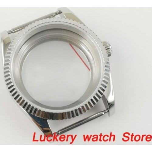 Parnis 36mm Men Watch Case Parts fit for Miyota 8215 821A ETA 2836 sapphire glass Transparent back cover case