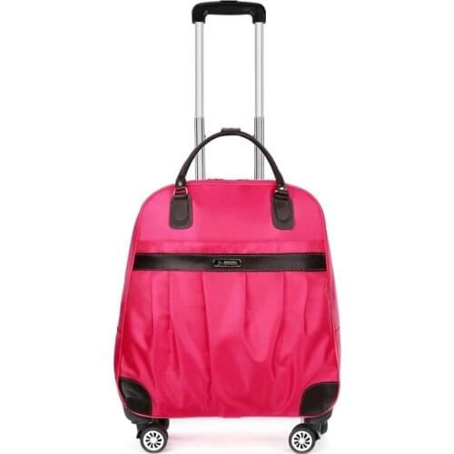 Rolling Suitcase Fashion Waterproof Luggage Bag vs handbag carry on women&girls Trolley Luggage Travel bag on universal wheel