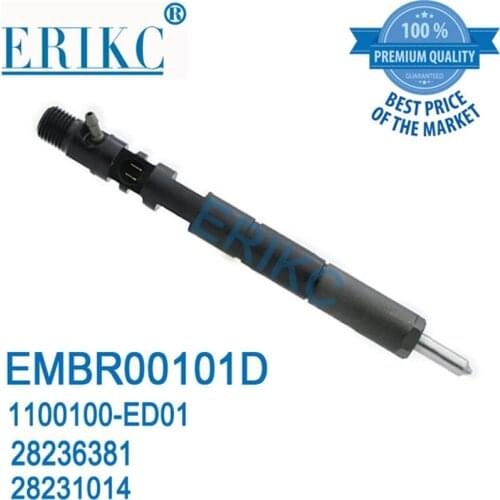 28231014 ERIKC EMBR00101D Common Rail Injector 28236381 Automotive Parts Fuel Nozzle 1100100-ED01 for Great Wall HAVAL H3 H6 H5