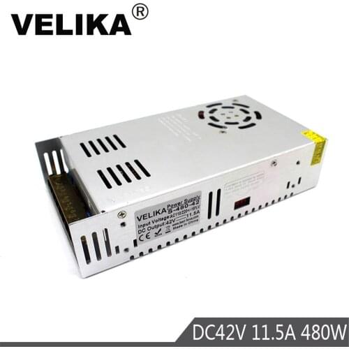 Power Supply Switching DC42V 11.5A 480W Transformer 110V 220V AC to DC 42V Power Supplies for CNC CCTV Stepper Motors Led Lamp
