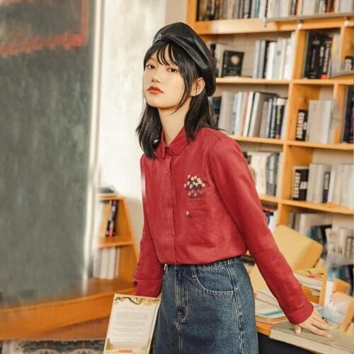 Женские льняные рубашки INMAN China At AliExpress