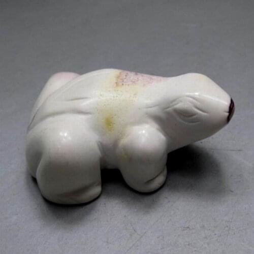 2.2"/38g Ocean Jasper Frog Handmade Stone Carving - crystals and stones healing Mineral specimen Home Decor feng shui XX0325/04