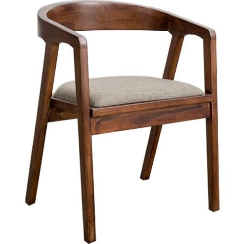 Nordic creative solid wood chair modern simple office Cafe back cadeira original barrel fashion household dining sillas