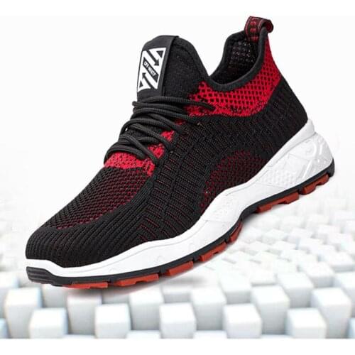 Summer New Men Shoes Fashion Cheap Sneakers Breathable Casual Shoes Vulcanize Mesh New Flying Woven Lightweight Trainers