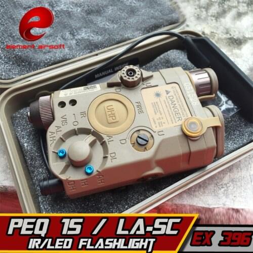 Element PEQ 15 LA-SC UHP Red Dot Laser IR Lamp Airsoft Lazer for Shooting Game Softair Wapens Arsoft Armas Waffen Gun Flashlight