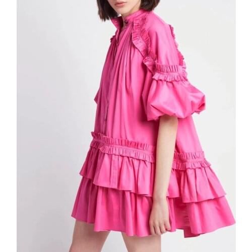 LUO DI DAI Fashionable Shirt Dresses