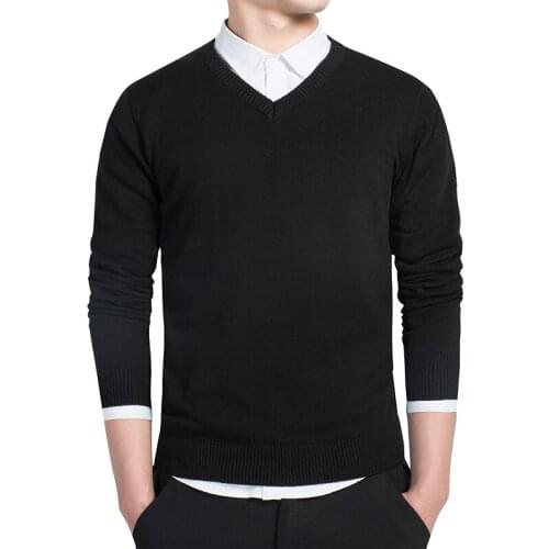 COLDKER men casual long sleeves winter swearter streetwear tops males solid clothing M-3XL cloth for man