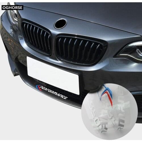 Car Styling Front Bumper M performance Decoration Vinyl Decal Stickers for BMW e46 e39 e60 e90 g20 f30 f10 g30 f15 g01 g05 g07