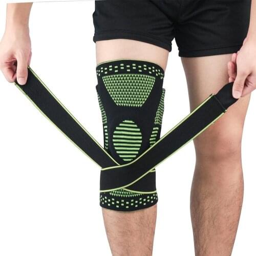 1pc Knee Pad Sleeve Thermal Compression Leg Support Bandage Protector Weight Lifting Basketball Running Jogging