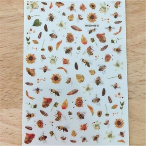 New Styles Traceless Light Nail Stickers Flowers Nail Art Nail Decor 3d diy Nail Decals Women Girls Manicure Japanese Style Gift