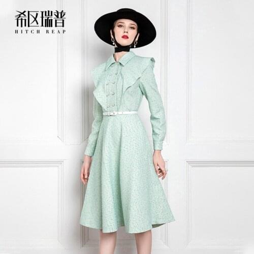 Original Designer Brand Temperament Tweed Dress 2021 Spring And Autumn New Temperament Shirt Skirt