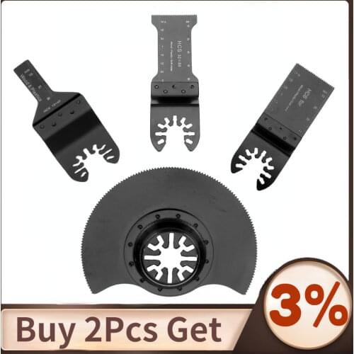 4pcs/set Oscillating MultiTool Saw Blade for Renovator Power Tools Cutting compatible with Multi-Tools using Starlock System