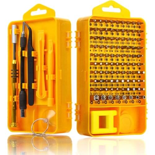 Screwdriver Set 108 in 1 Sets Multi-function Computer PC Mobile Phone Cellphone Digital Electronic Device Repair Home Tools Bit