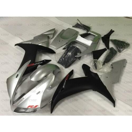 For YAMAHA YZFR1 2004 - 2006 Plastic Fairings YZF R1 2004 Fairing YZF1000 R1 05 06 Silver Black Body Kits
