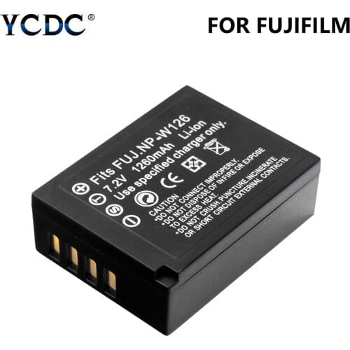 2020 Promotion New NP-W126 7.2V 1260mAh Digital Camera Batteries For Fujifilm FinePix X-Pro1 HS33EXR HS30EXR HS50EXR X-E1 X-E2