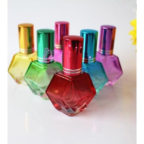 10ML Glass Perfume Spray Bottles Atomizer Refillable Empty Hot Sale Random Color F426