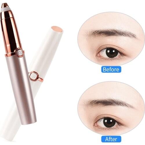 Eyebrow Trimmer Makeup Tool Painless Eye Brow Epilator Mini Shaver Razors Portable Facial Hair Remover for Women