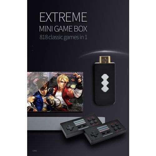 4K HD Video Game Console Built in 568 Classic Games Mini Retro Console Wireless Controller HDMI Output Dual Players