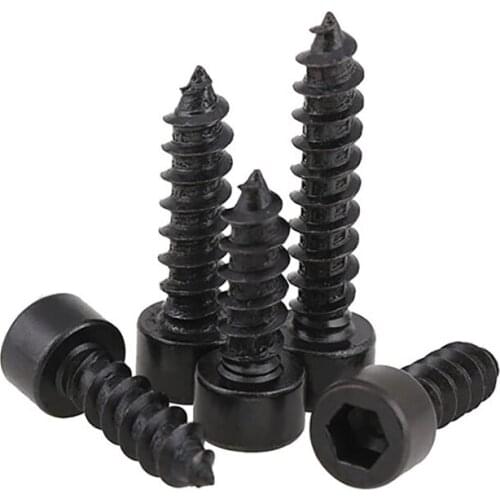 Socket Cap Screws Grade 8 Self-Drilling Bolts Black M2 M2.6 M3 M3.5 M4 M5 M6