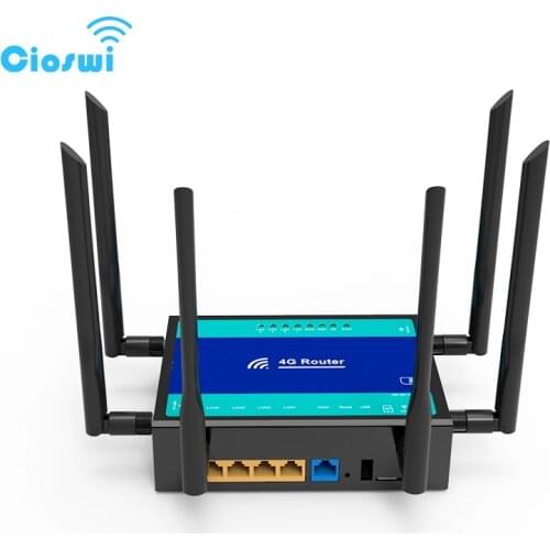 Cioswi WG155-T 4G Lte Modem Wifi Wireless Router with Sim Card 802.11AC Dual Band Gigabit 2.4G&5.8GHz Wifi Router Openwrt System