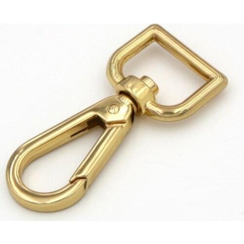 Gold swivel snap hooks (15mm), swivel lobster clasp