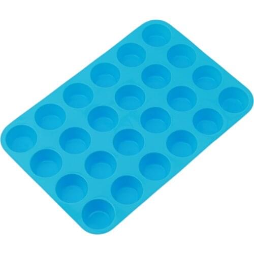 1 Pc 24 Holes Mini Muffin Cake Mold Silicone Non Stick Cupcake Pancake DIY Mini Chiffon Chocolate Tray Mold