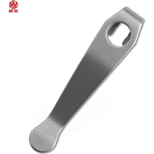 1PC Titanium Alloy Back Clip Folding Knife Back Clip Belt Pocket Clip For Butterfly Depth DIY Accessories Back Clip