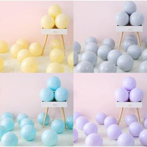 20pcs 12Inch Macarons Latex Balloons Gray Red Pastel Candy Wedding Party Birthday Decoration Balloons Baby Shower Bride Globos