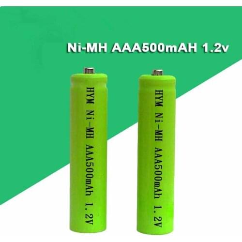 20pcs AAA Nimh AAA 1.2V 500mAh Rechargeable Battery 14500 Ni-mh for Solar Light Electric Shave Razor Toy Test Equipment